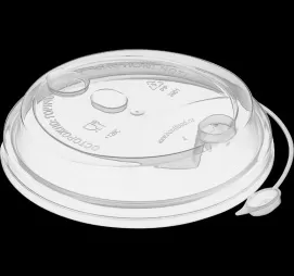 Крышка д/стаканов прозрачная  с питейником и застежкой 90мм 50шт/упак/20