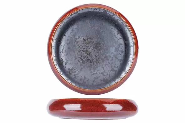 Тарелка с закругленным бортом d 16,6 см h 3,8 см, Elements Maroon