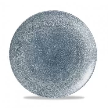 Тарелка мелкая 26см, без борта, Raku Topaz Blue