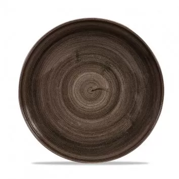 Тарелка мелкая d21,7см, без борта, Stonecast Patina, цвет Iron Black