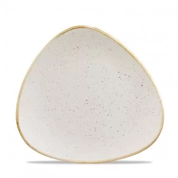 Тарелка мелкая треугольная 19,2 см, без борта, Stonecast, цвет Barley White Speckle