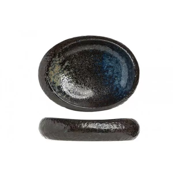 Тарелка овальная 24×21 см h 5,5 см, BLACK YORU