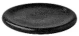Тарелка мелкая 25,1 x 2,1 см, декор stone black, Raw Design by Kevala