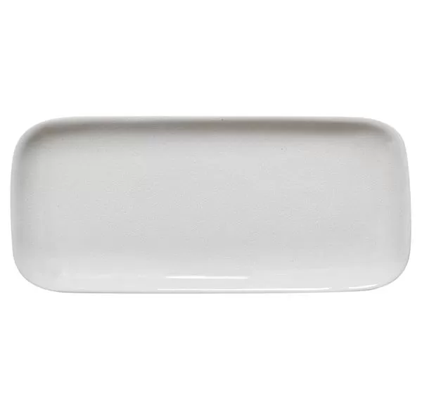 Блюдо прямоугольное 34×14,5 см, h 2 см, цвет neige, Tourron