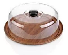 23 CM CAKE SERVING TRAY WITH COVER