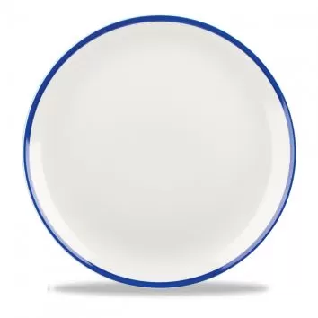 Тарелка мелкая 28,8см, без борта, Retro Blue
