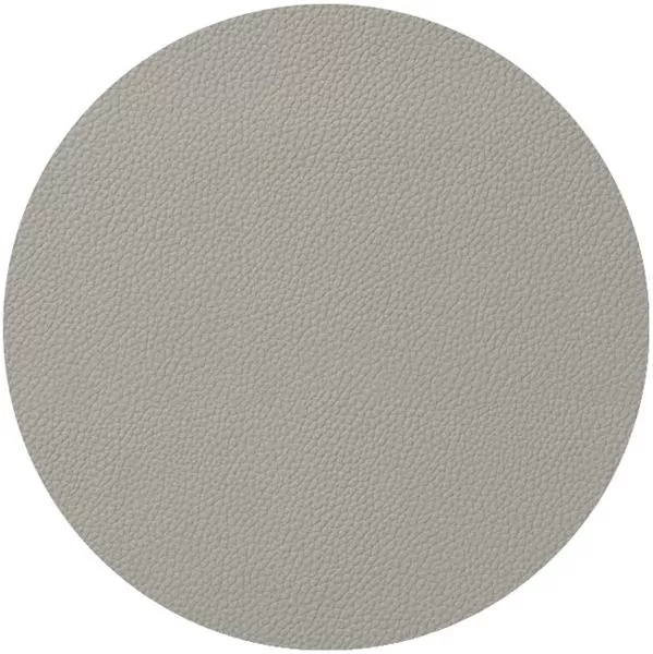 Салфетка подстановочная (коастер) d 10 см, искуств. кожа (ПУ), декор fog grey, LAV