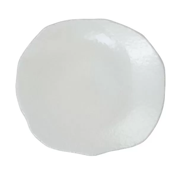 Тарелка мелкая 27×30 см, h 4 см, цвет blanc, Wabi