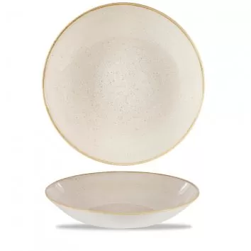 Тарелка глубокая 31см 2,4л, без борта, Stonecast, цвет Nutmeg Cream