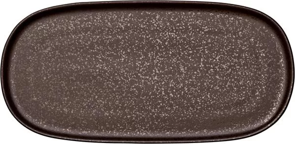 Блюдо овальное без рима 30×15 см, NIVO MOKKA, World of Colours