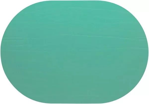 Салфетка подстановочная (плейсмат) овальная 34×42 см, перераб. кожа, декор turqouise, Dumbo