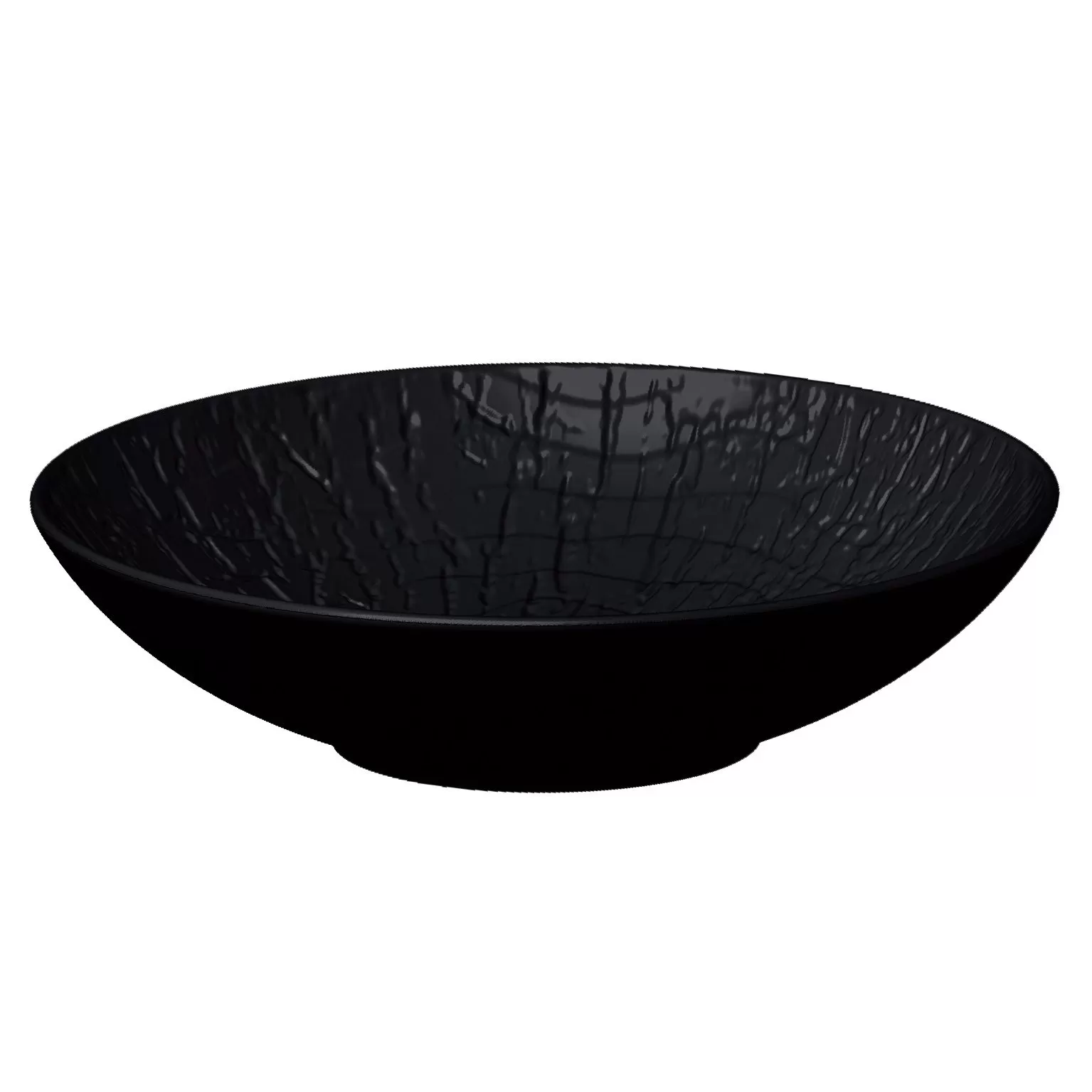 Блюдо для салата d=24 см, h=5.7 см, 750 мл, серия "Black Raw Wood"  P.L. — ProffCuisine
