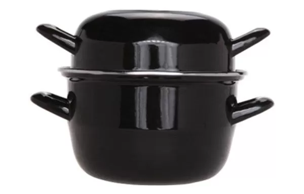 Кастрюля для мидий Черная 5 л, h 19cm d 24cm