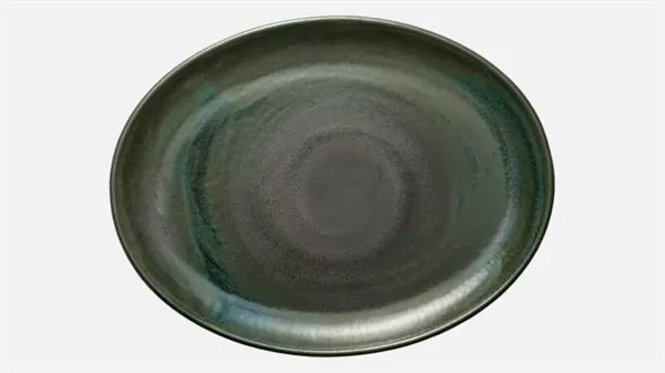 Блюдо овальное 36,1×28,1 см, h 2,9 см, цвет avocado, Perfect Match