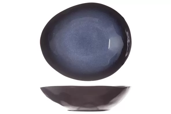 Тарелка овальная глубокая 19,5×16,5 см h 5 см, SAPPHIRE
