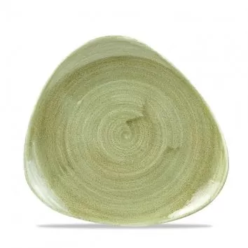 Тарелка мелкая треугольная 19,2 см, без борта, Stonecast, цвет Burnished Green