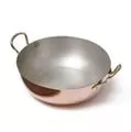 Сковорода медная с двумя ручками, с лужением и полировкой, 18,5х6 см