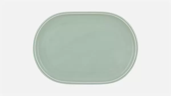 Блюдо овальное 23,2×16,1 см, h 2 см, FROST, Shiro Glaze