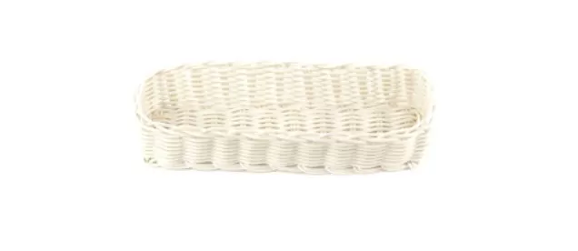 Корзинка пластиковая для столовых приборов 270х90х55 мм белая.