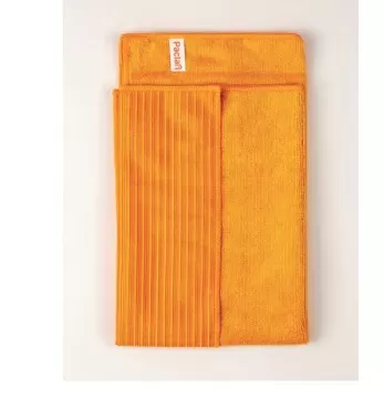 Тряпка для мытья пола, 50х60см, плотная микрофибра, желтая, PACLAN