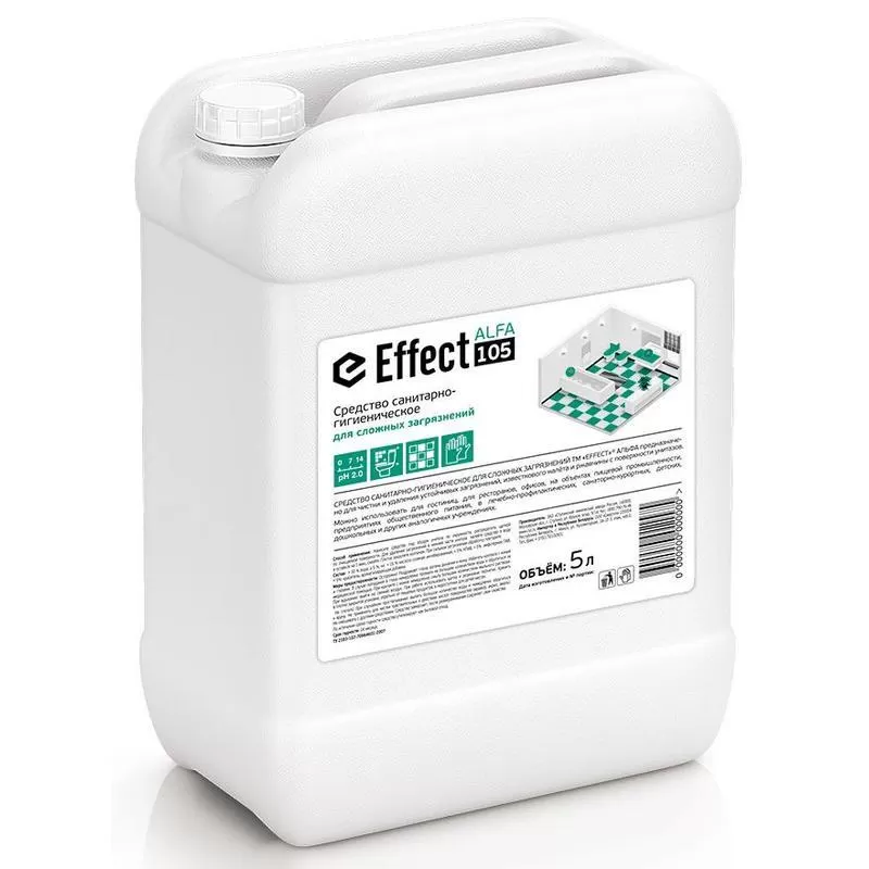 Ср-во санитарно-гигиеническое для сложных загрязнений Эффект 105 Альфа 5л /2