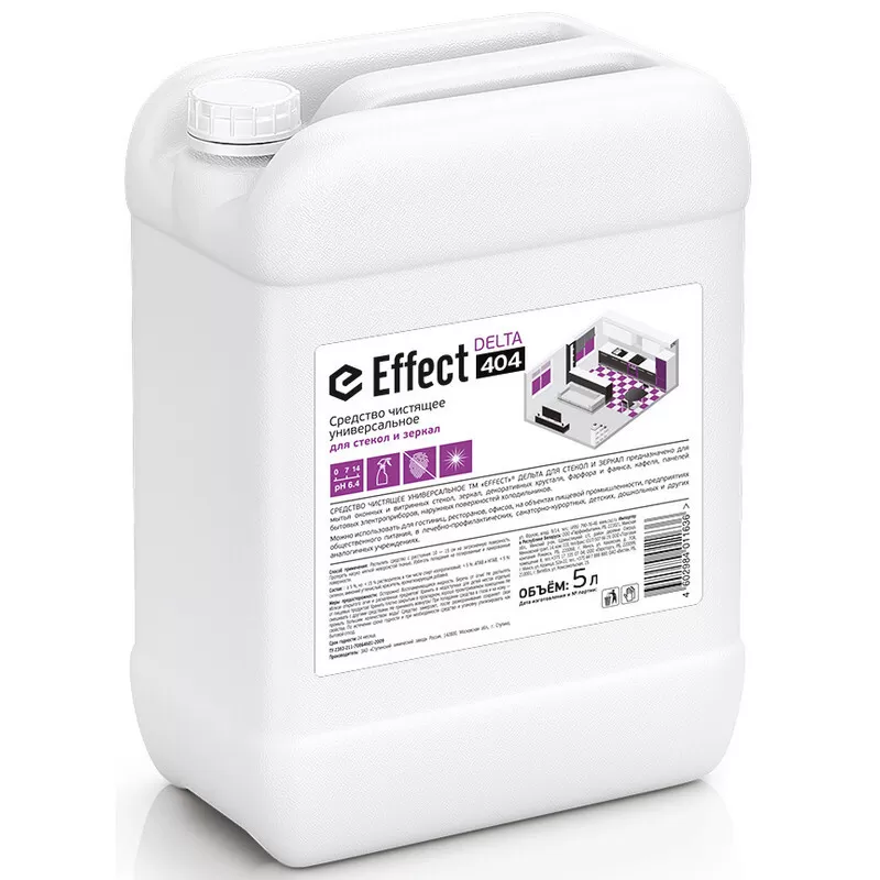 Средство чистящее универсальное для стекол и зеркал Эффект Дельта 404 5л /2