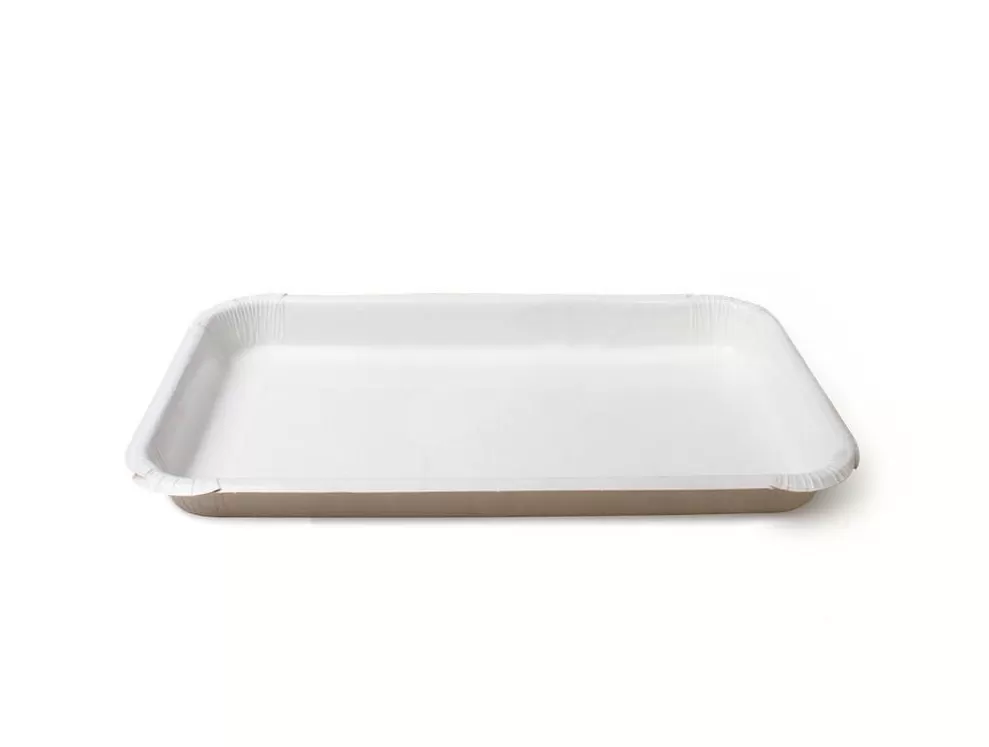 Упаковка ECO PLATTER крафт/белый 400 /50шт/упак /17