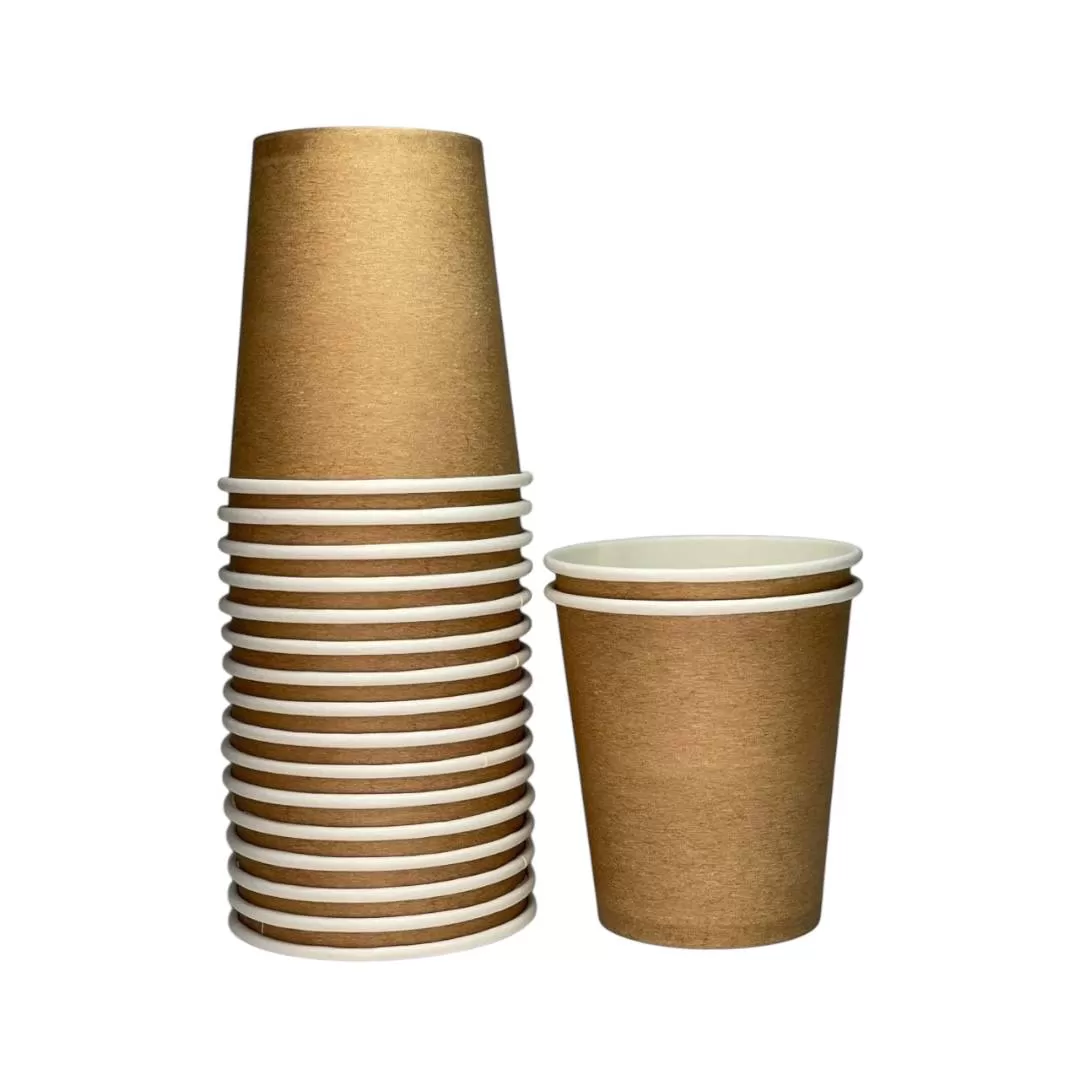 Стакан бум д/гор.1сл Крафт 100мл, D62мм 50шт/упак/20