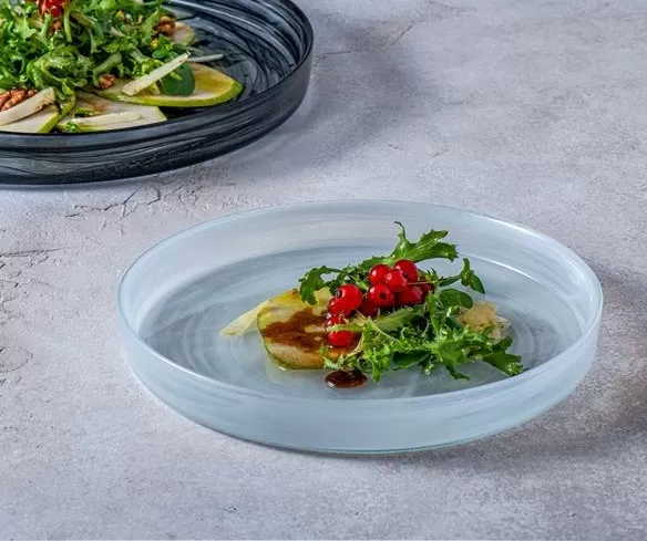 Тарелка d 15,5 см h 2 см, стекло, цвет / декор белый, Asos