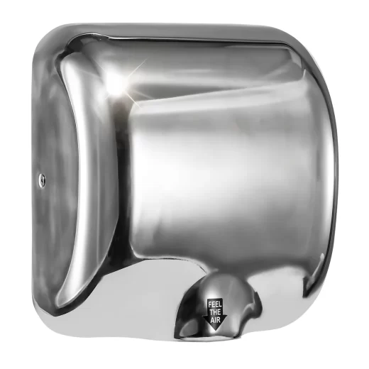 Сушилка для рук MERIDA «Турбо джет» металлическая, полированная, 1200 Вт