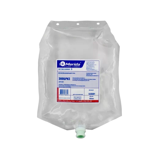 Антисептический гель для рук MERIDA HARMONY «Экобриз» для сенсорного дозатора, картридж 700 мл