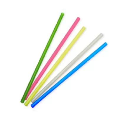 Трубочка 7*210мм ассорти прямая /250шт/уп