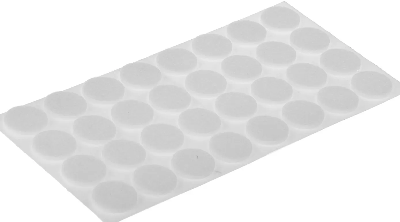 Накладка мебельная ТУНДРА, d=19 мм, круглая, серая, 32 шт