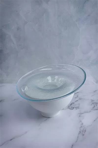 Тарелка d 21 см h 6 см, стекло, прозрачная, Ola