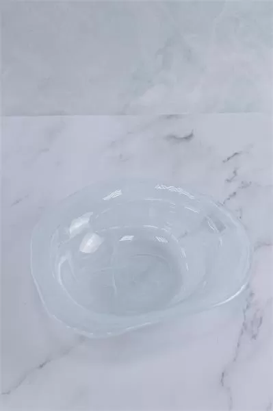 Тарелка глубокая d 21 см h 5 см, стекло, цвет / декор белый, Helix