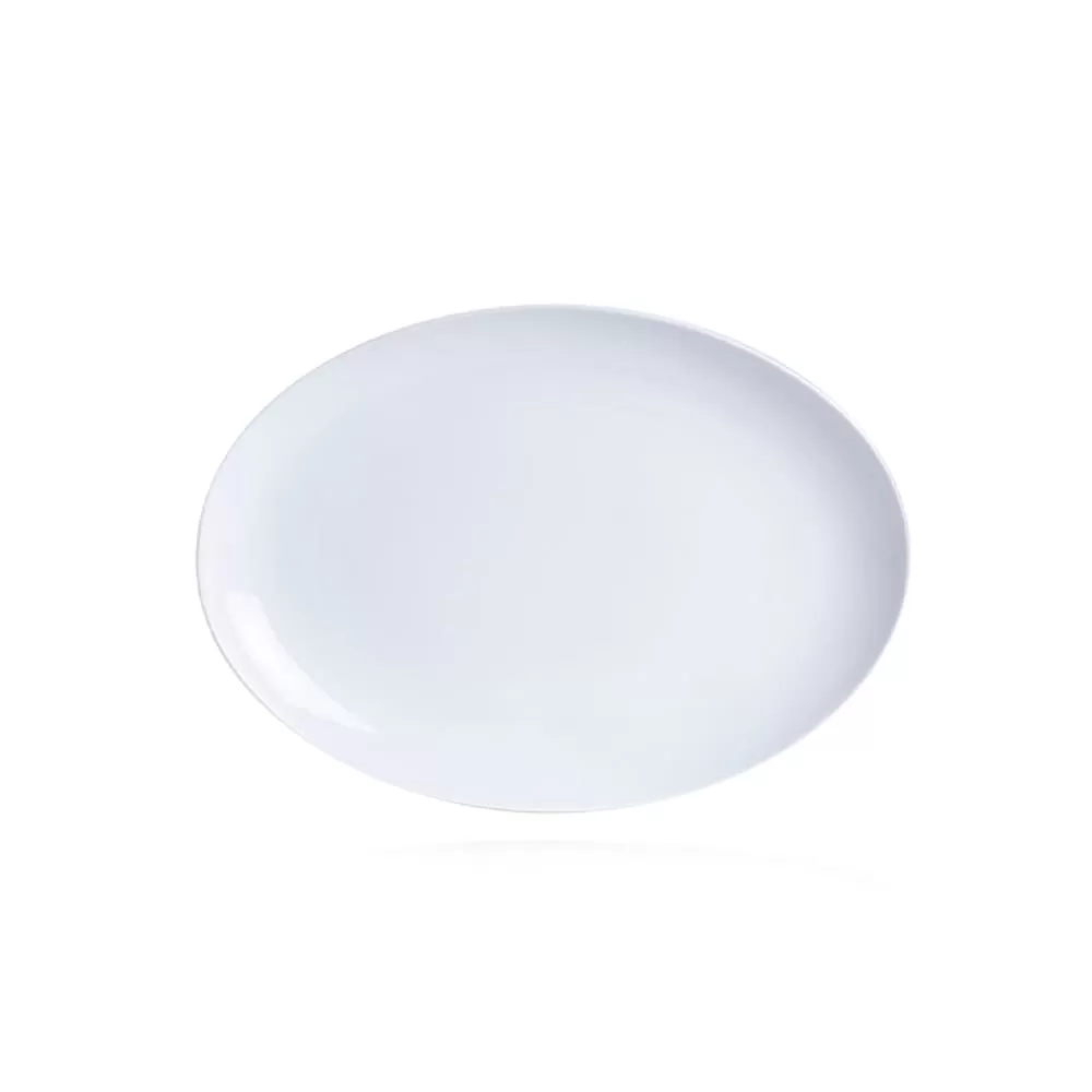 Блюдо овальное 21*15,2 м, h=2см, фарфор "NOBLE" серия "Fine Plus"
