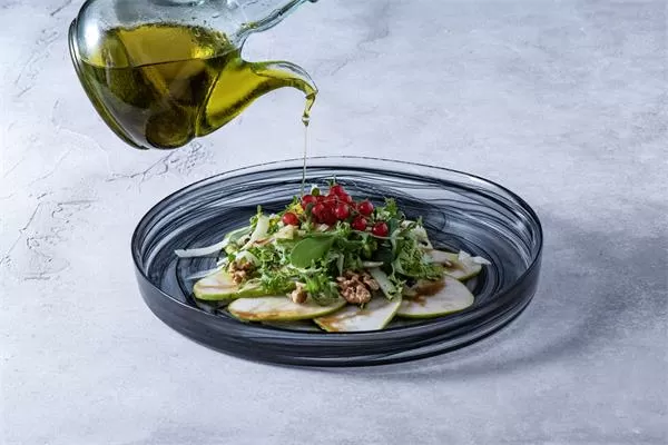 Тарелка d 24 см h 2,5 см, стекло, цвет / декор бело-черный, Asos