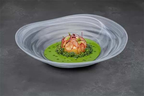 Салатник d 25 см h 6 см, стекло, цвет / декор белый, Ventum