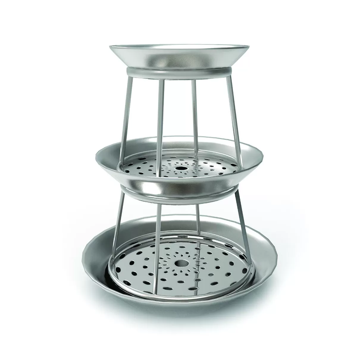 Станция для подачи морепродуктов 3-х ярусная 40*40*50 см  P.L.—Hotelware