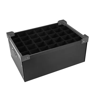 Ящик для хранения и переноски барного стекла,35 ячеек d=7/h=20,5cm,H=225*W373*L540 mm,P.L.- Barbossa