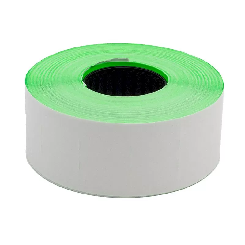 Этикет-лента прямоугольная зеленая 26х16 мм стандарт (10 рулонов по 1000 этикеток)