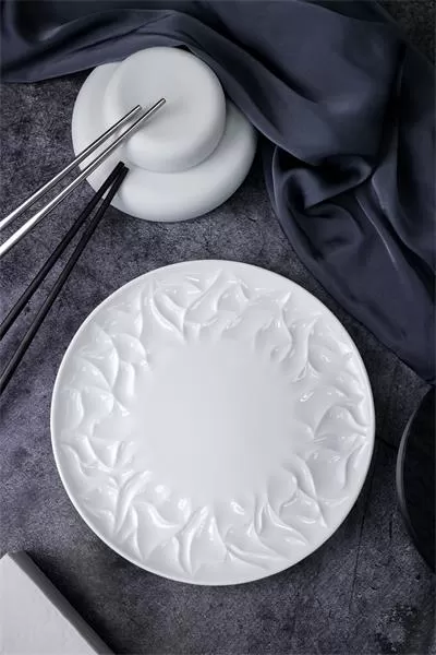 Тарелка мелкая d 16 см h 2 см, костяной фарфор, Origami