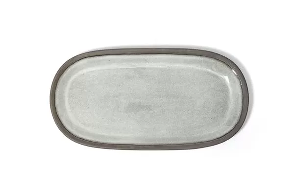 Блюдо овальное 36×18,5 см, керамика, цвет серый, Laguna